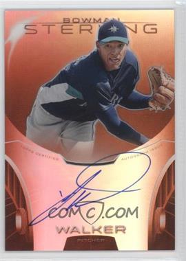 2013 Bowman Sterling - Prospect Autographs - Orange Refractor #BSAP-TW - Taijuan Walker /75