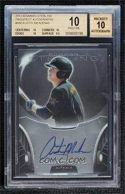 2013 Bowman Sterling - Prospect Autographs #BSAP-AM - Austin Meadows [BGS 10 PRISTINE]