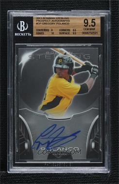 2013 Bowman Sterling - Prospect Autographs #BSAP-GP - Gregory Polanco [BGS 9.5 GEM MINT]