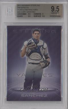 2013 Bowman Sterling - Prospects - Purple Refractor #BSP-29 - Gary Sanchez /10 [BGS 9.5 GEM MINT]