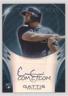 2013 Bowman Sterling - Rookie Autographs - Blue Refractors #BSAR-EG - Evan Gattis /25