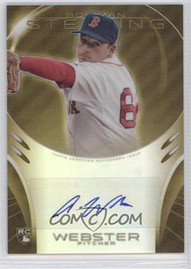 2013 Bowman Sterling - Rookie Autographs - Gold Refractors #BSAR-AW - Allen Webster /50