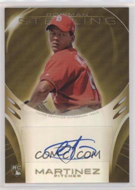 2013 Bowman Sterling - Rookie Autographs - Gold Refractors #BSAR-CM - Carlos Martinez /50