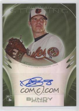 2013 Bowman Sterling - Rookie Autographs - Green Refractors #BSAR-DB - Dylan Bundy /125