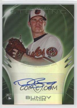 2013 Bowman Sterling - Rookie Autographs - Green Refractors #BSAR-DB - Dylan Bundy /125