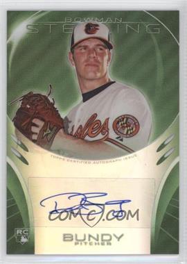 2013 Bowman Sterling - Rookie Autographs - Green Refractors #BSAR-DB - Dylan Bundy /125