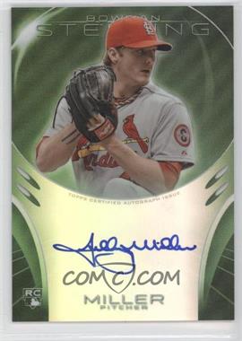 2013 Bowman Sterling - Rookie Autographs - Green Refractors #BSAR-SM - Shelby Miller /125