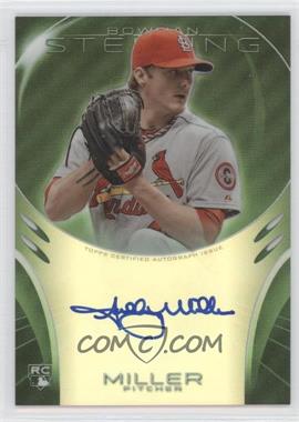 2013 Bowman Sterling - Rookie Autographs - Green Refractors #BSAR-SM - Shelby Miller /125