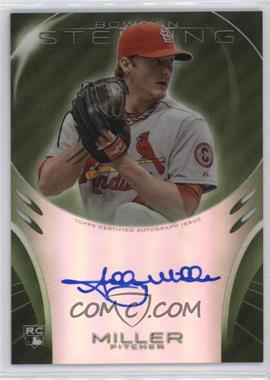 2013 Bowman Sterling - Rookie Autographs - Green Refractors #BSAR-SM - Shelby Miller /125