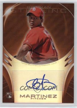 2013 Bowman Sterling - Rookie Autographs - Orange Refractors #BSAR-CM - Carlos Martinez /75