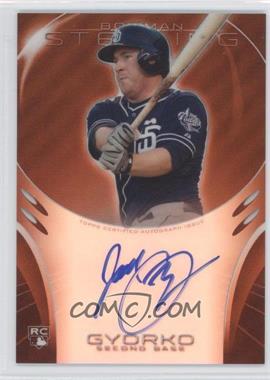 2013 Bowman Sterling - Rookie Autographs - Orange Refractors #BSAR-JG - Jedd Gyorko /75