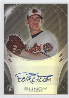 2013 Bowman Sterling - Rookie Autographs - Refractors #BSAR-DB - Dylan Bundy /150