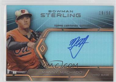 2013 Bowman Sterling - Signings - Blue Sapphire #BSS-MM - Manny Machado /50