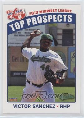 2013 Choice Midwest League Top Prospects - [Base] #10 - Victor Sanchez