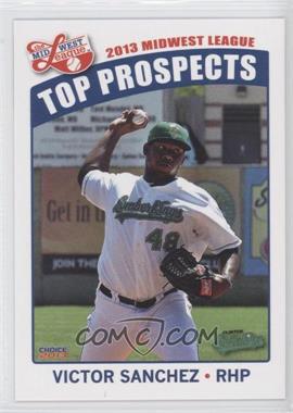 2013 Choice Midwest League Top Prospects - [Base] #10 - Victor Sanchez