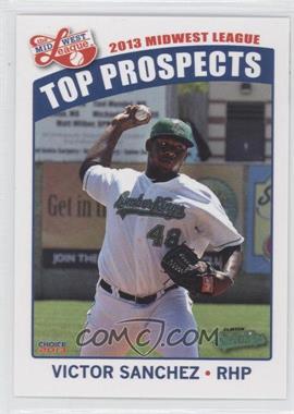 2013 Choice Midwest League Top Prospects - [Base] #10 - Victor Sanchez