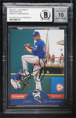 2013 Grandstand St. Lucie Mets - [Base] #45 - Noah Syndergaard [BAS BGS Authentic]