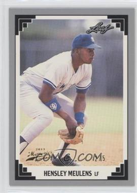 2013 Leaf Memories - 1991 Leaf Buyback - Gold #349 - Hensley Meulens /5