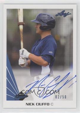 2013 Leaf Memories - Autographs - Blue #A-NC1 - Nick Ciuffo /50