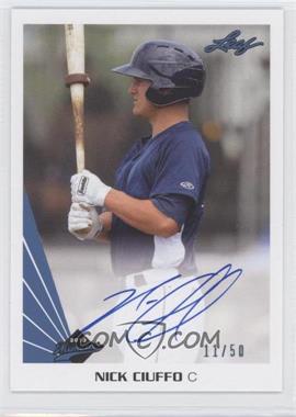 2013 Leaf Memories - Autographs - Blue #A-NC1 - Nick Ciuffo /50