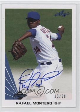 2013 Leaf Memories - Autographs - Blue #A-RM1 - Rafael Montero /50