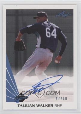 2013 Leaf Memories - Autographs - Blue #A-TW1 - Taijuan Walker /50