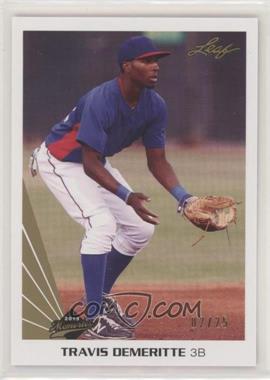 2013 Leaf Memories - [Base] - Gold #B-TD1 - Travis Demeritte /25