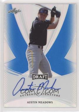 2013 Leaf Metal Draft - [Base] - Blue Prismatic #BA-AM1 - Austin Meadows /15