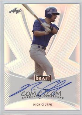 2013 Leaf Metal Draft - [Base] #BA-NC1 - Nick Ciuffo