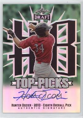 2013 Leaf Metal Draft - Top Picks - Green Prismatic #TP-HD1 - Hunter Dozier /10