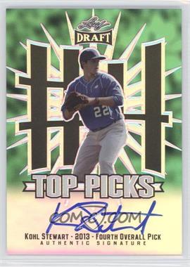 2013 Leaf Metal Draft - Top Picks - Green Prismatic #TP-KS1 - Kohl Stewart /10