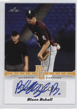 2013 Leaf Perfect Game Showcase - Autographs - Gold #A-BB2 - Blaze Bohall /50