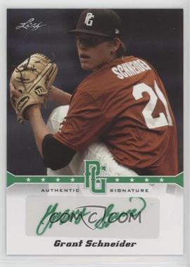 2013 Leaf Perfect Game Showcase - Autographs - Green #A-GS1 - Grant Schneider /10