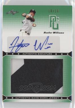 2013 Leaf Perfect Game Showcase - Jersey Autographs - Green #JA-HW1 - Hunter Williams /10