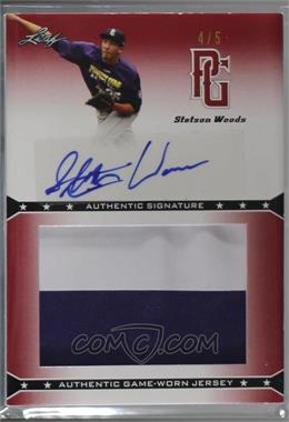 2013 Leaf Perfect Game Showcase - Jersey Autographs - Red #JA-SW1 - Stetson Woods /5 [Noted]