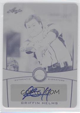 2013 Leaf Power Showcase - Autographs - Printing Plate Black #PSA-GH1 - Griffin Helms /1