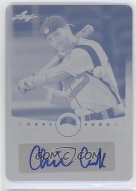 2013 Leaf Power Showcase - Autographs - Printing Plate Cyan #PSA-CC1 - Chris Cook /1