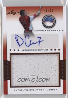 2013 Leaf Power Showcase - Jersey Autographs - Bronze #JA-DC1 - Dominick Cammarata /50