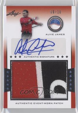 2013 Leaf Power Showcase - Jersey Autographs - Silver Patch #PA-AJ1 - Alvie James /10