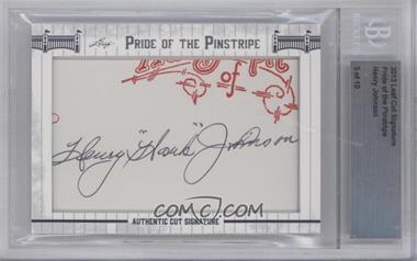 2013 Leaf Pride of the Pinstripe Cut Signatures - [Base] #_HEJO - Henry Johnson /10 [Cut Signature]