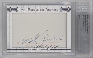 2013 Leaf Pride of the Pinstripe Cut Signatures - [Base] #_MIRI - Mickey Rivers /9 [BGS Authentic]