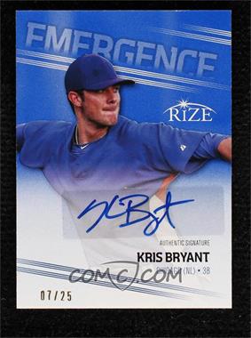 2013 Leaf Rize - Emergence - Blue Autographs #EM-2 - Kris Bryant /25 [Noted]