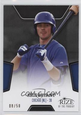 2013 Leaf Rize - Rize of the Prodigy - Black #PR-3 - Kris Bryant /50