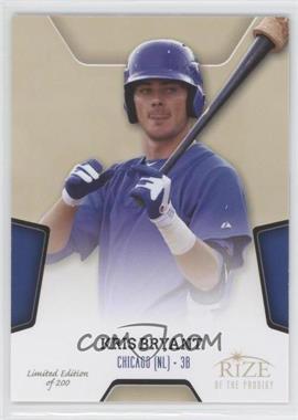 2013 Leaf Rize - Rize of the Prodigy - Gold #PR-3 - Kris Bryant /200