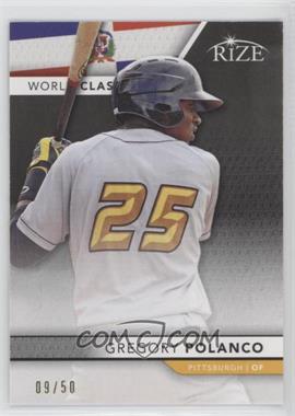 2013 Leaf Rize - World Class - Black #WC-9 - Gregory Polanco /50