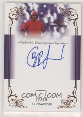 2013 Leaf Trinity - Inscription Autographs #DTI-JPC - J.P. Crawford /30