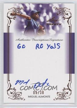 2013 Leaf Trinity - Inscription Autographs #DTI-MA2 - Miguel Almonte /30