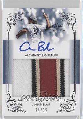 2013 Leaf Trinity - Patch Autographs - Silver #DTP-AB1 - Aaron Blair /25