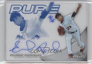 2013 Leaf Trinity - Pure Autographs - Blue #P-ER1 - Eduardo Rodriguez /25