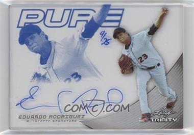 2013 Leaf Trinity - Pure Autographs - Blue #P-ER1 - Eduardo Rodriguez /25